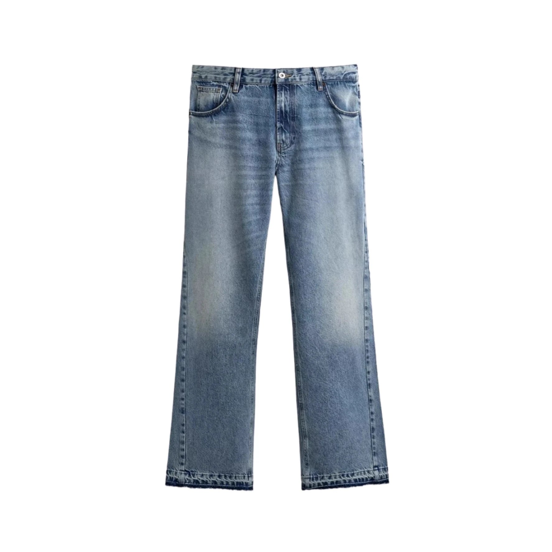 Unbranded Jeans Straight-leg with raw hems image 4