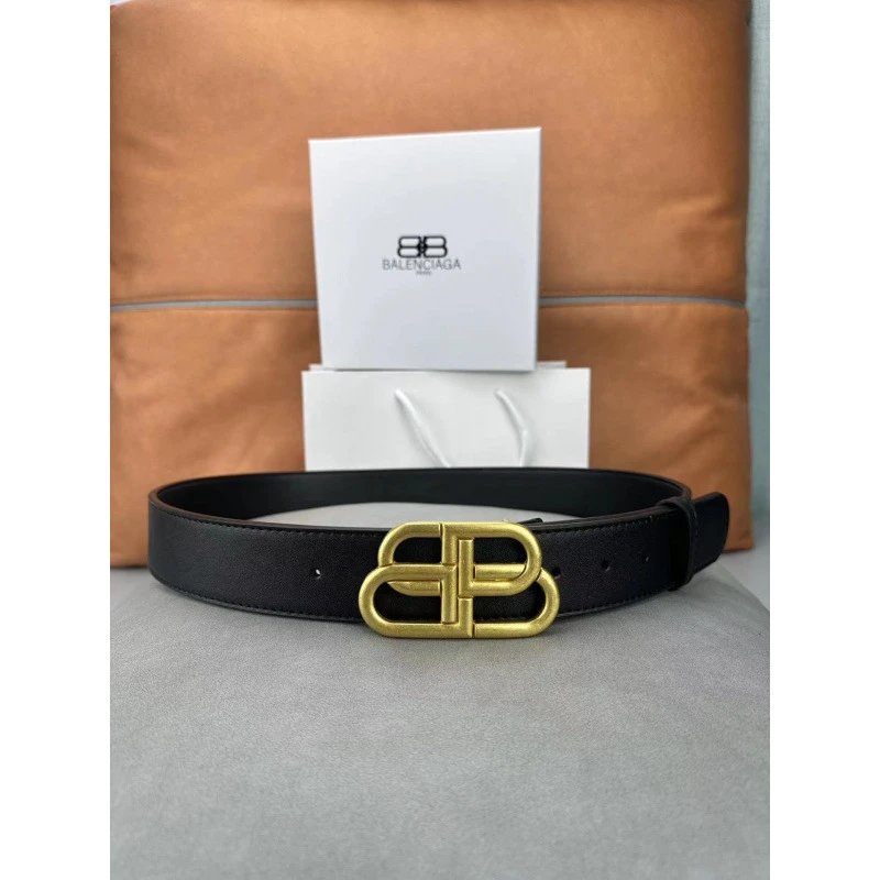 Balenciaga Belts Double-B Buckle — 4.0 Ancient Gold Buckle