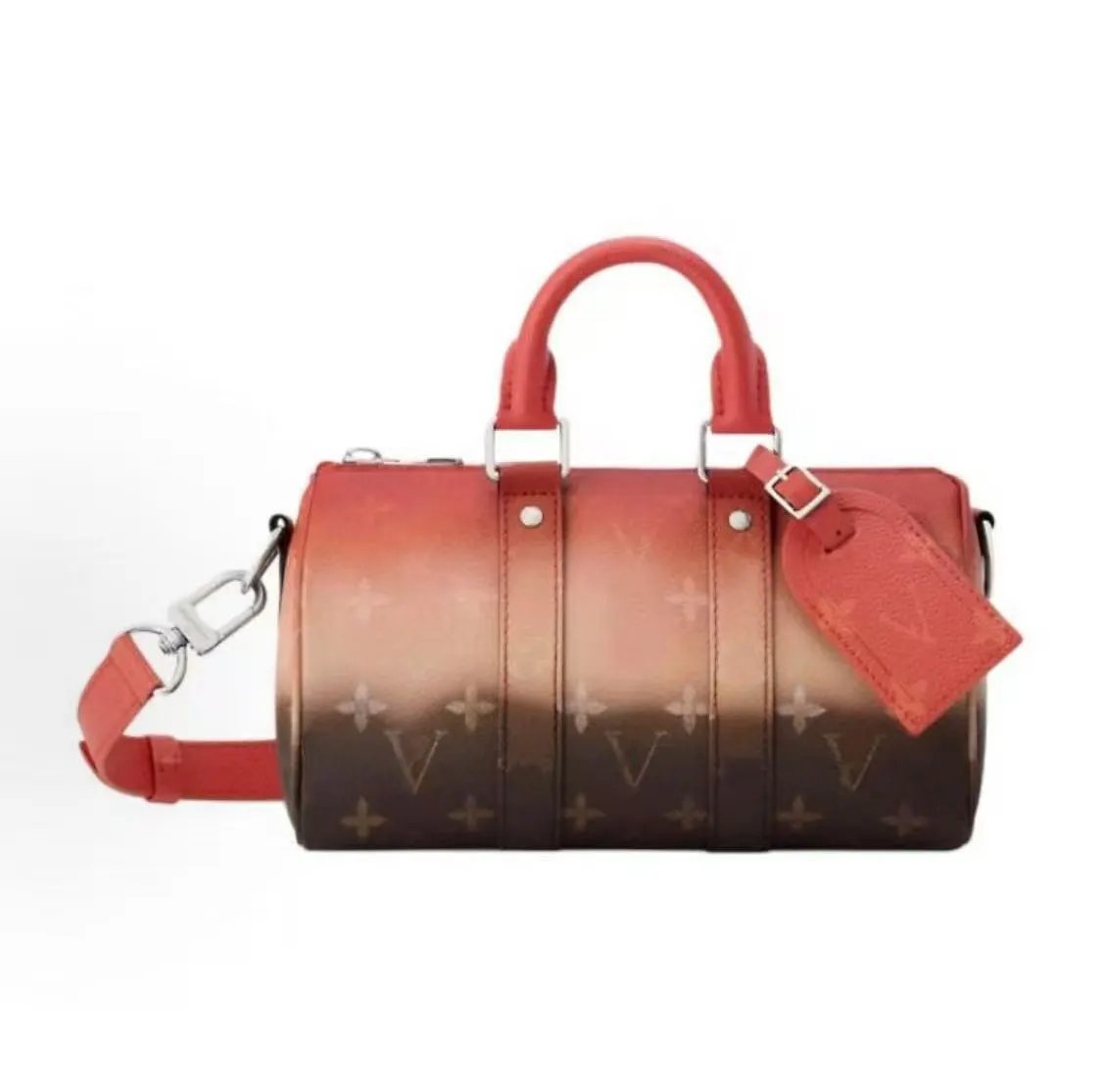 Unbranded Shoulder Bags Mini duffel bag with monogram print and detachable strap image 2