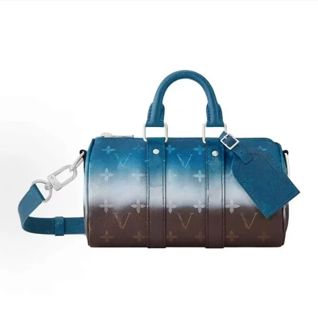 Unbranded Shoulder Bags Mini duffel bag with monogram print and detachable strap product detail image 13