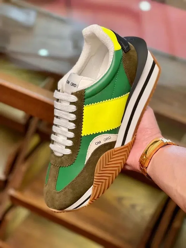 Unbranded Sneakers Low-top lace-up with striped platform soles product detail image 11