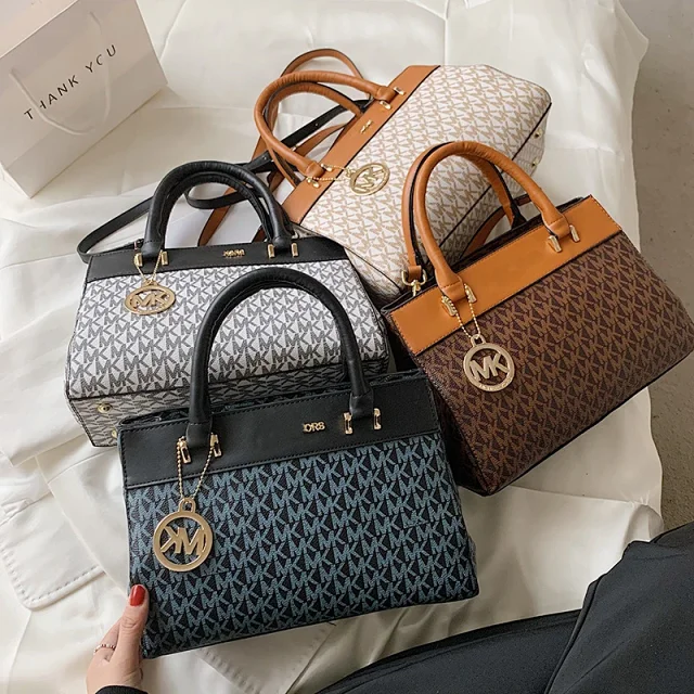 ELKORS Handbags Monogram top-handle satchel with detachable shoulder strap product detail image 10