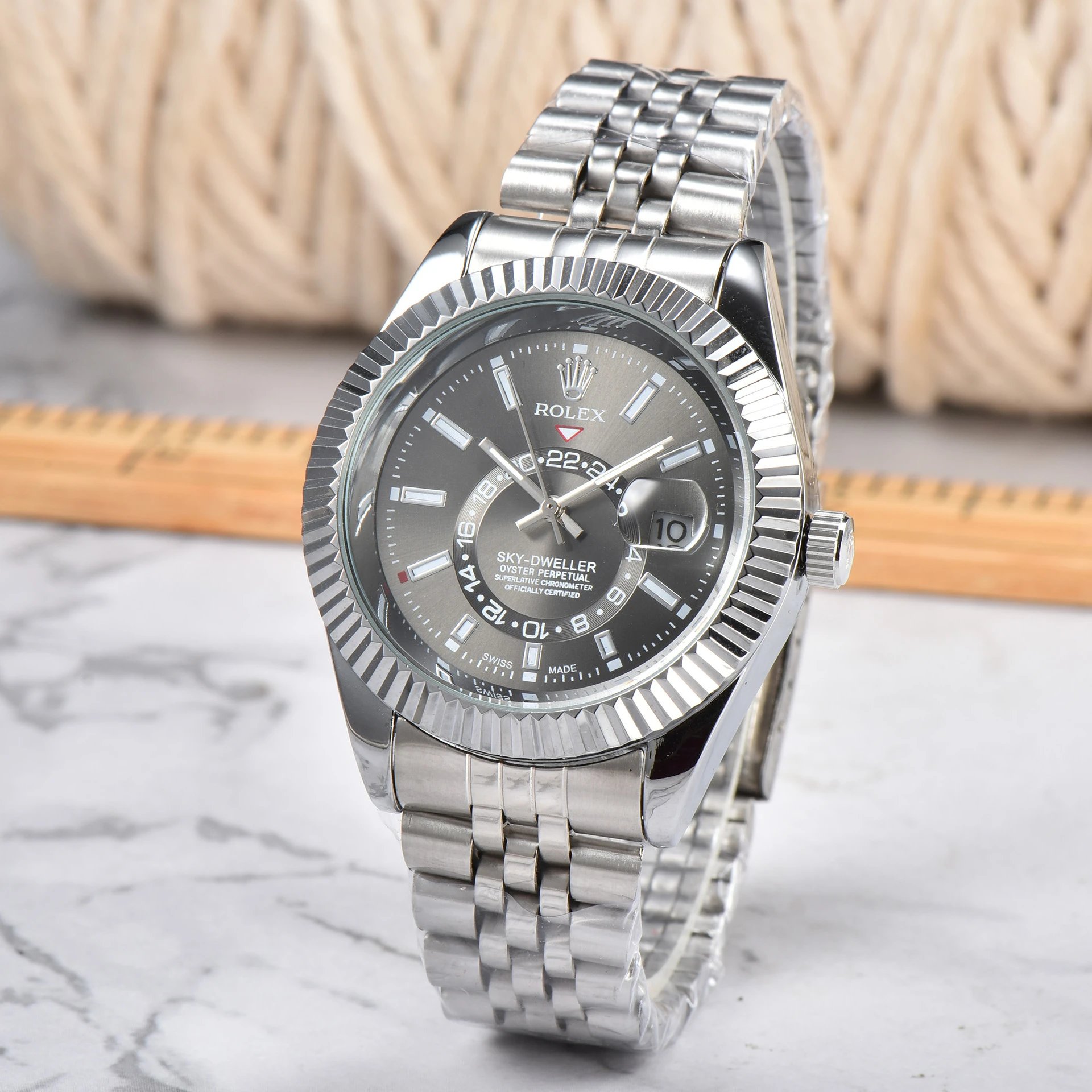 Rolex Watches Sky-Dweller Quartz Watch with Date Window — ty12