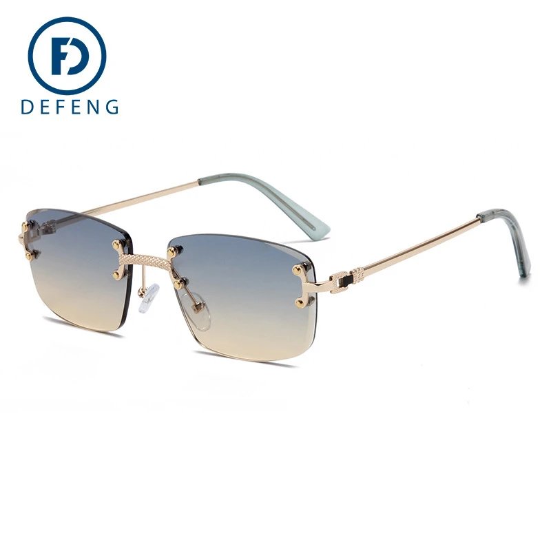 Unbranded Eyewear Rimless Square Gradient Sunglasses image 2