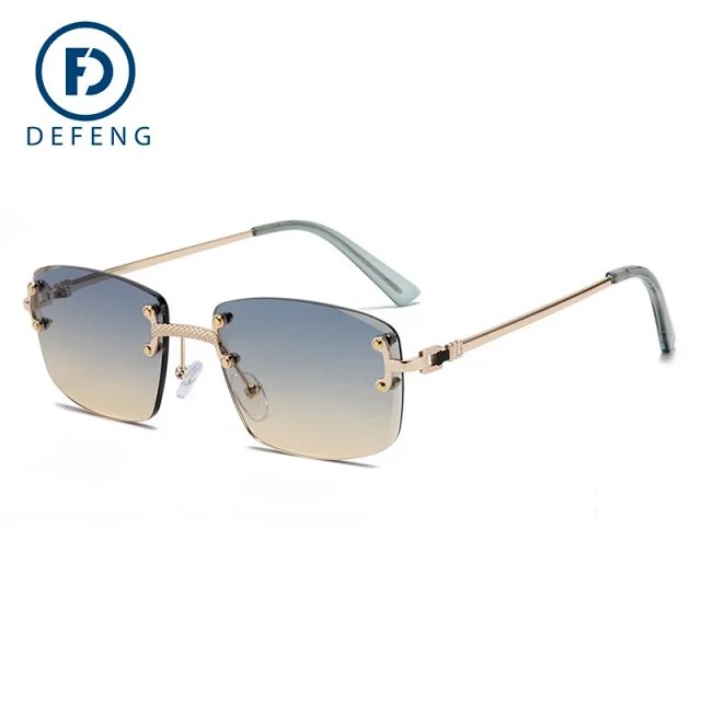 Unbranded Eyewear Rimless Square Gradient Sunglasses product detail image 2