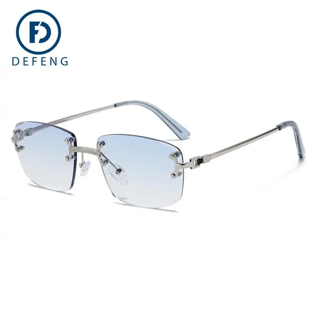 Unbranded Eyewear Rimless Square Gradient Sunglasses product detail image 5