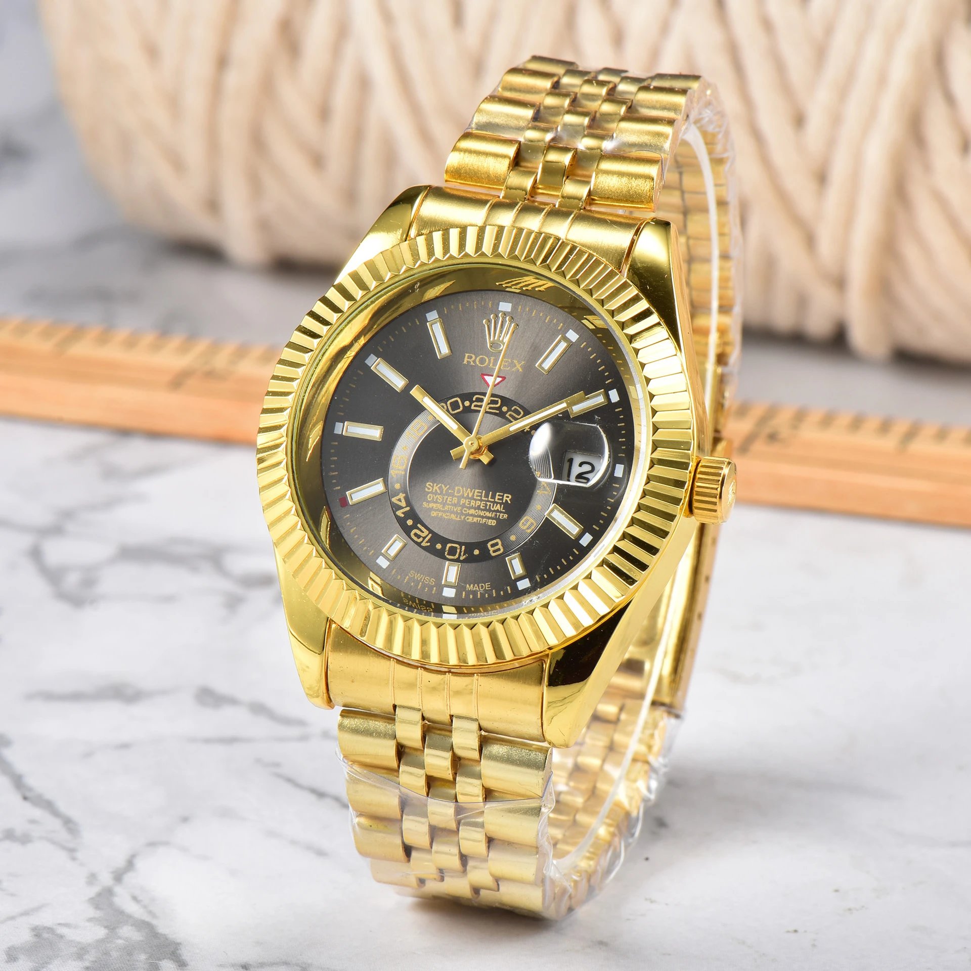 Rolex Watches Sky-Dweller Quartz Watch with Date Window — ty9