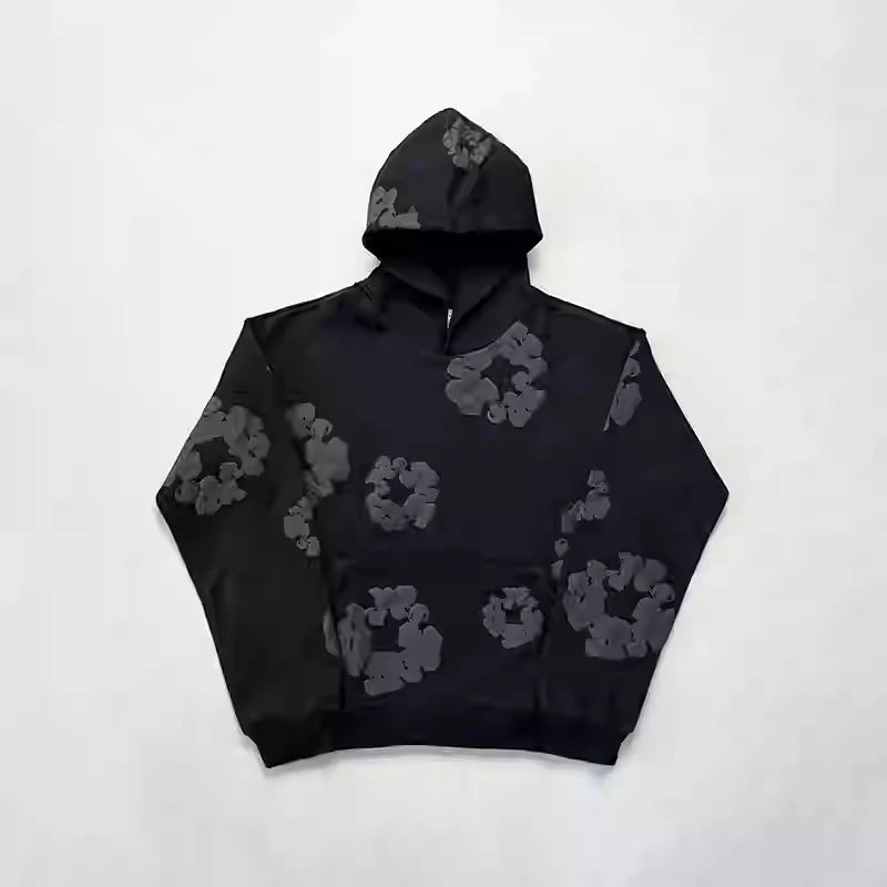 XH01 Black Black Print/Hoodie/High Version