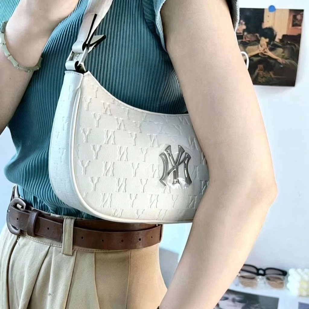 MLB Shoulder Bags NY Monogram Embossed Bag image 1