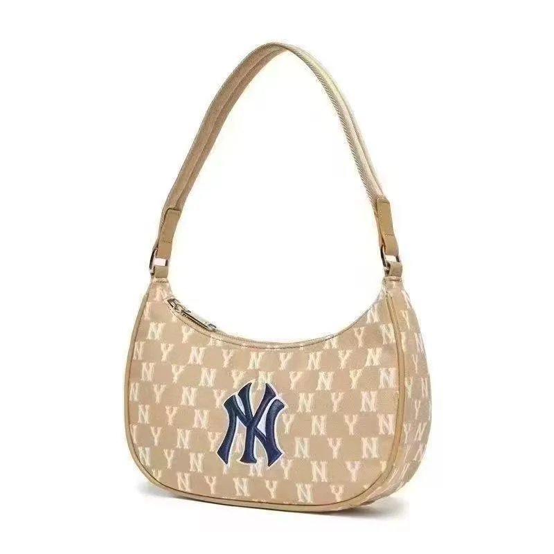 MLB Shoulder Bags NY Monogram Embossed Bag — armpit khakis