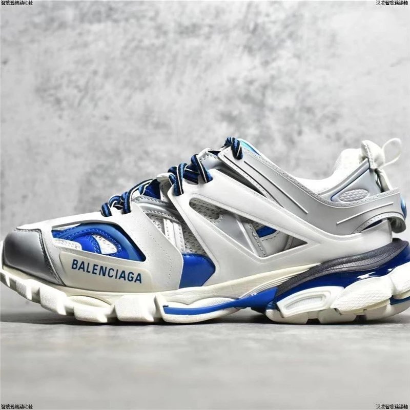 Balenciaga Sneakers Track 3.0 LED — (Correct letters) Gray White Blue