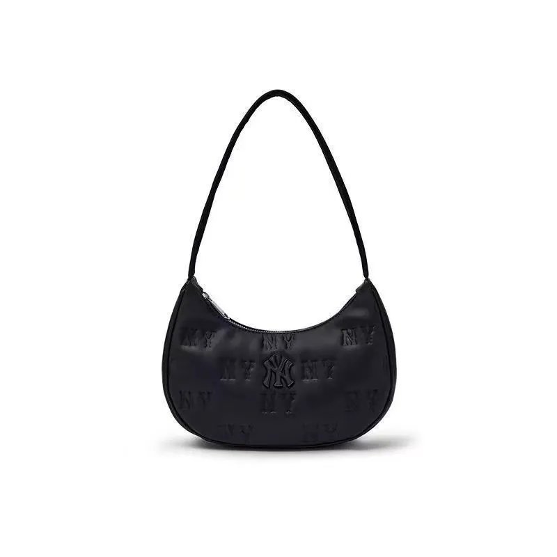 MLB Shoulder Bags NY Monogram Embossed Bag — Cloud Black