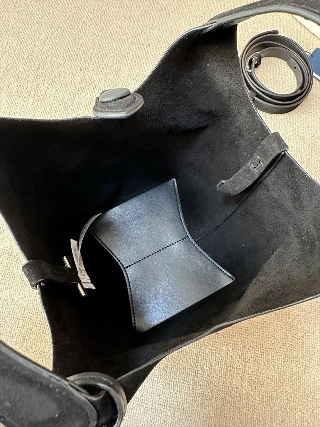 Polo Ralph Lauren Handbags Suede small tote bag with pony embroidery product detail image 12