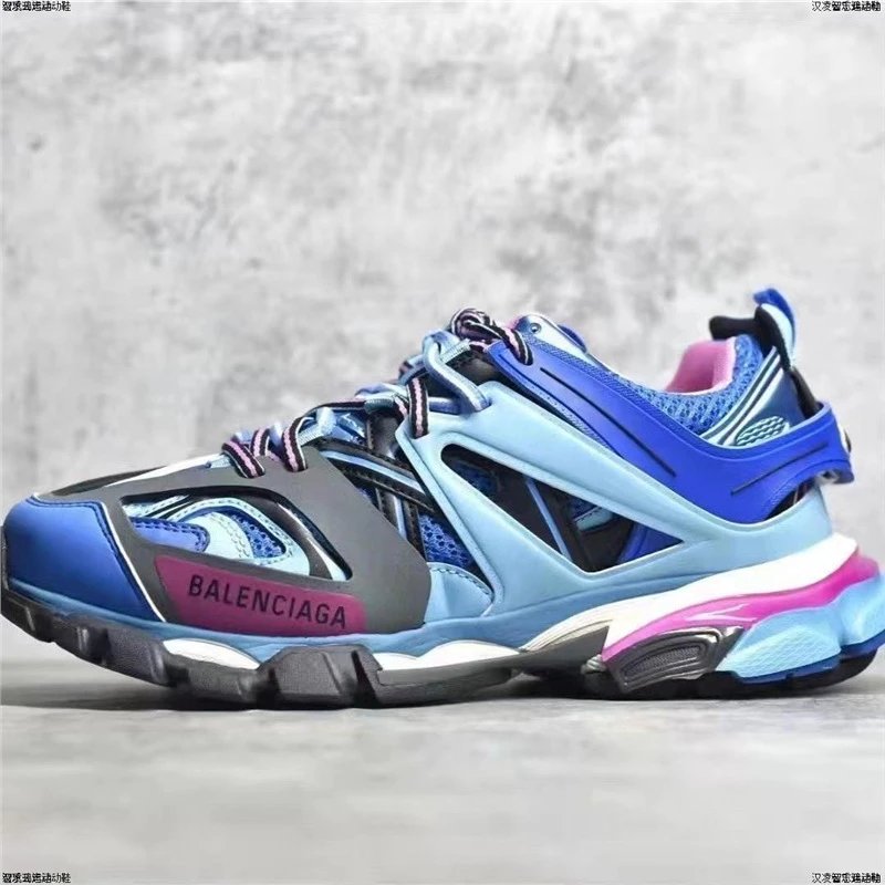 Balenciaga Sneakers Track 3.0 LED — (Correct letter) Royal blue