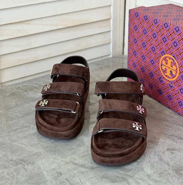 Tory Burch Sandals Kira platform with logo-embellished adjustable straps product detail image 8