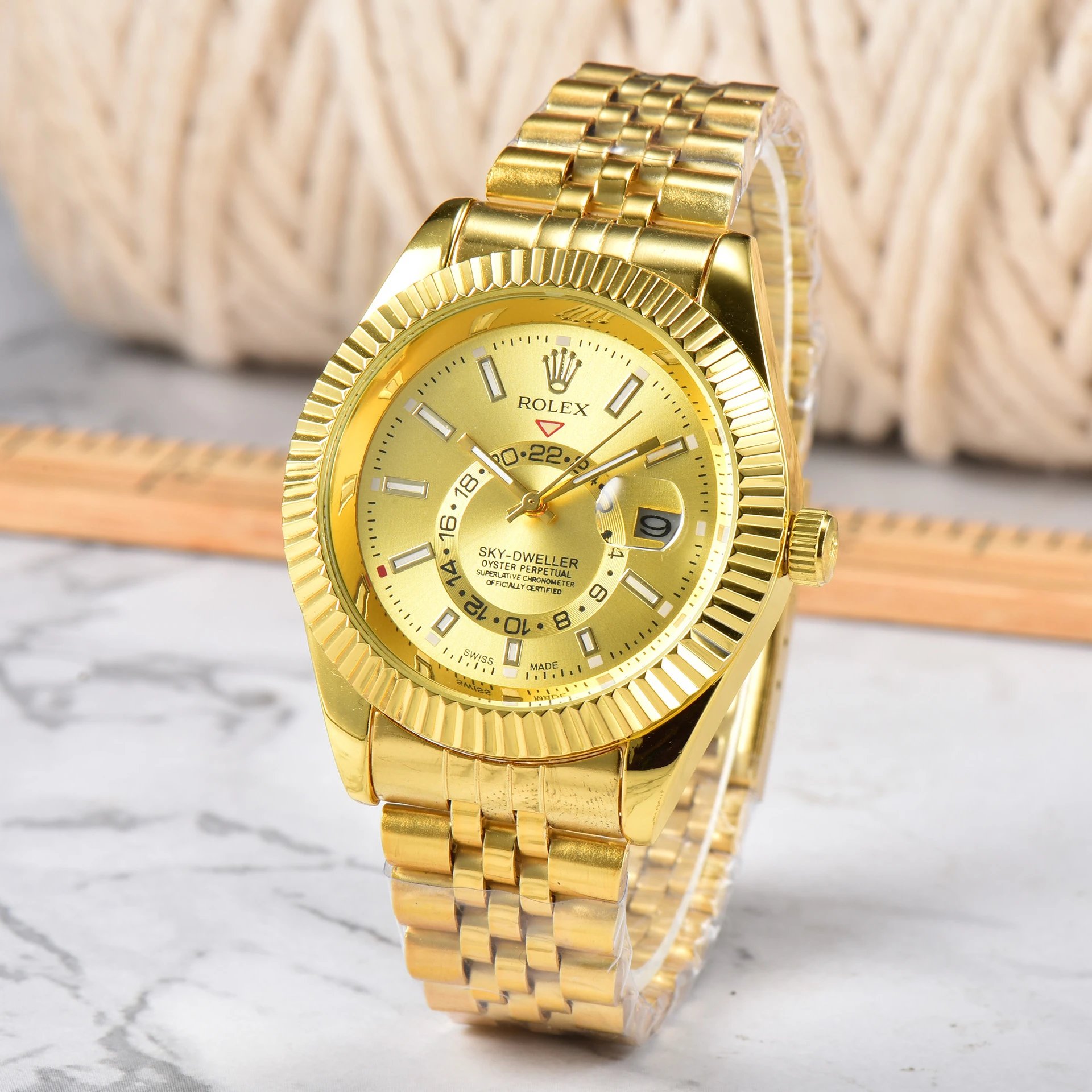 Rolex Watches Sky-Dweller Quartz Watch with Date Window — ty7