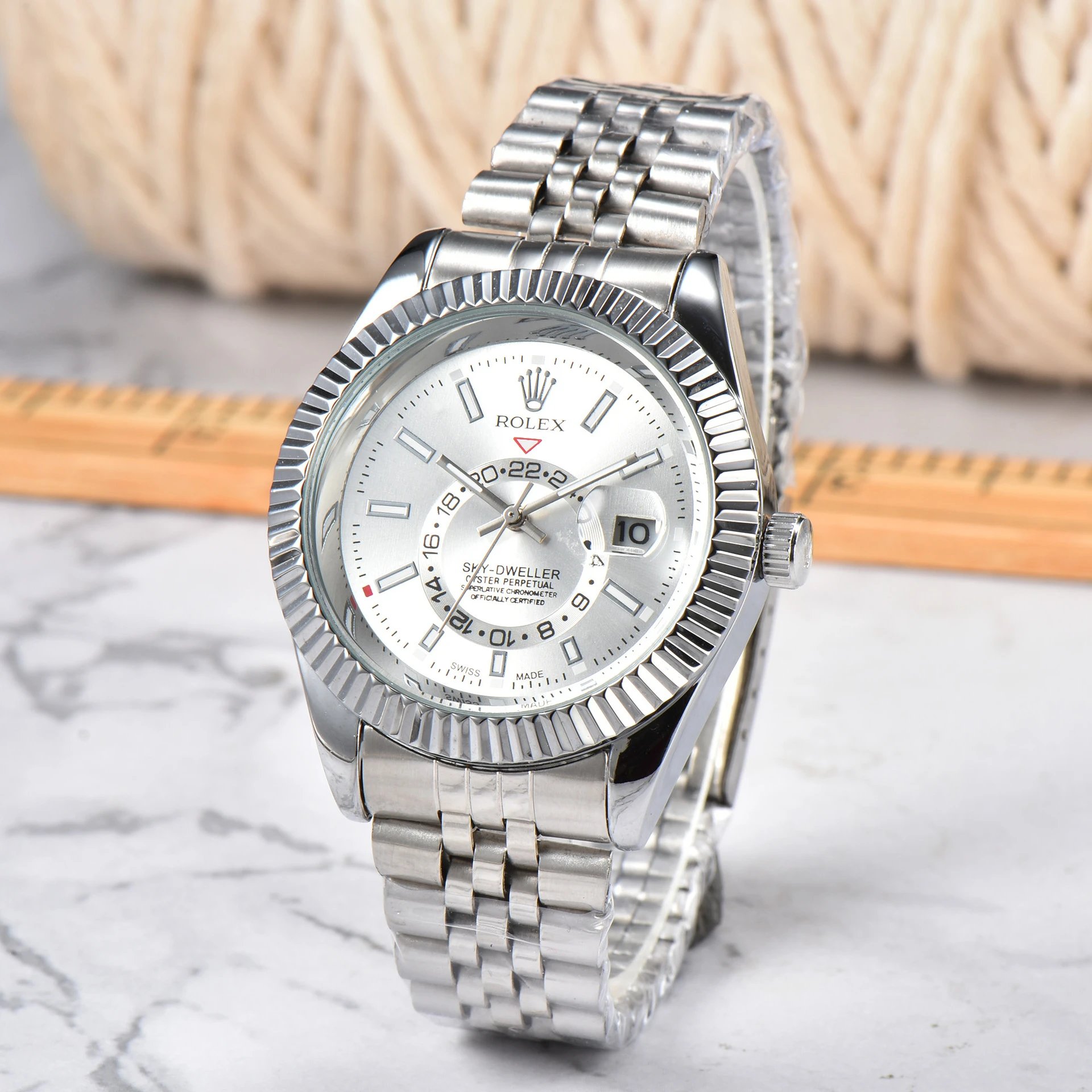 Rolex Watches Sky-Dweller Quartz Watch with Date Window — ty15