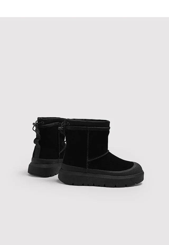 Unbranded Boots Fleece-Lined Drawstring Ankle Snow product detail image 11