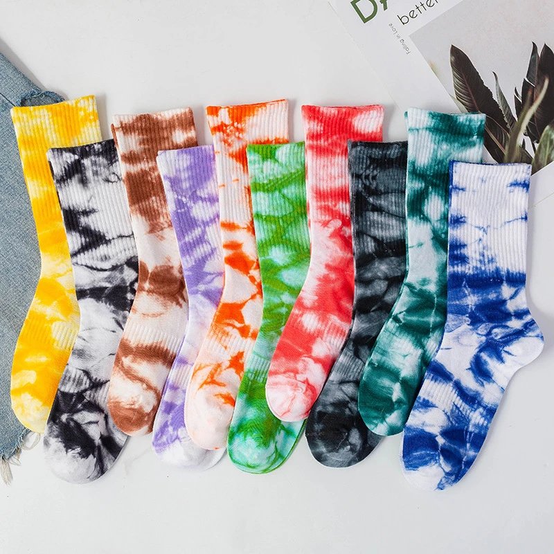 Unbranded Socks Tie-Dye Crew image 2