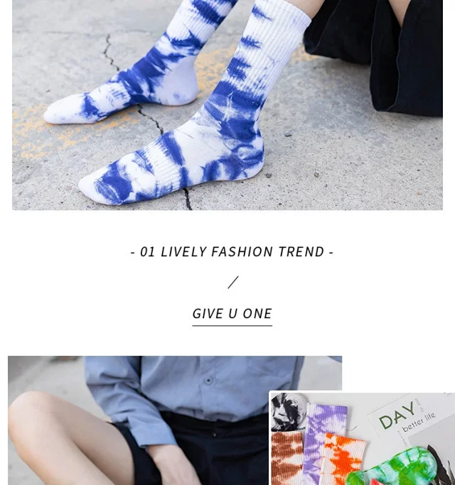 Unbranded Socks Tie-Dye Crew product detail image 13
