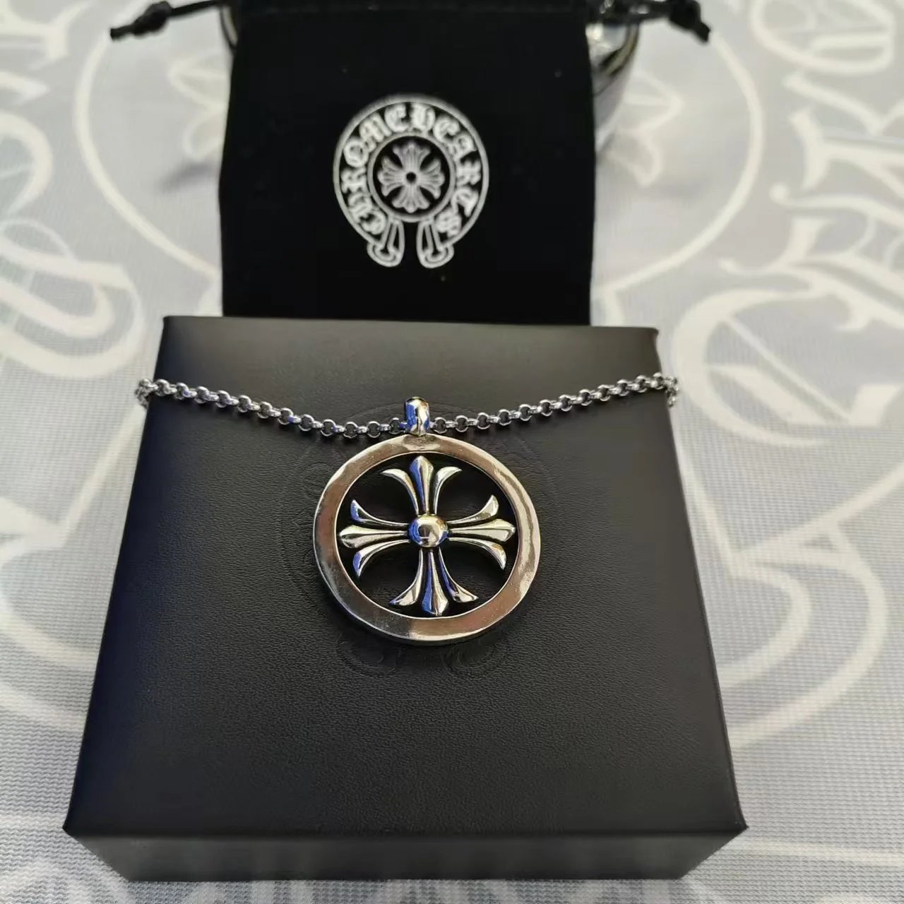 Chrome Hearts Jewelry Gothic Cross Pendant Necklace image 4
