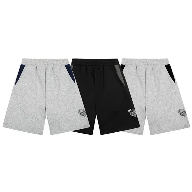 Mertra Shorts Contrast-Trim Embroidered Logo product detail image 3