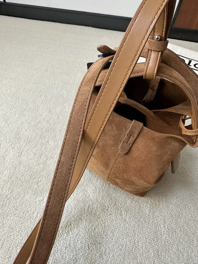 Polo Ralph Lauren Handbags Suede small tote bag with pony embroidery product detail image 8