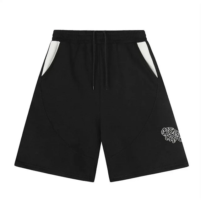 Mertra Shorts Contrast-Trim Embroidered Logo product detail image 4