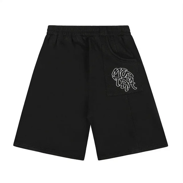 Mertra Shorts Contrast-Trim Embroidered Logo product detail image 5