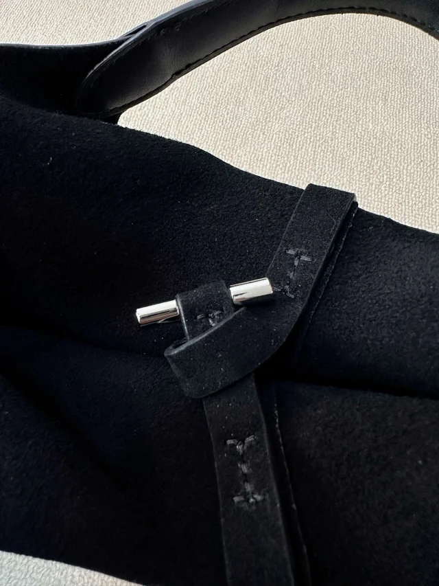 Polo Ralph Lauren Handbags Suede small tote bag with pony embroidery product detail image 13