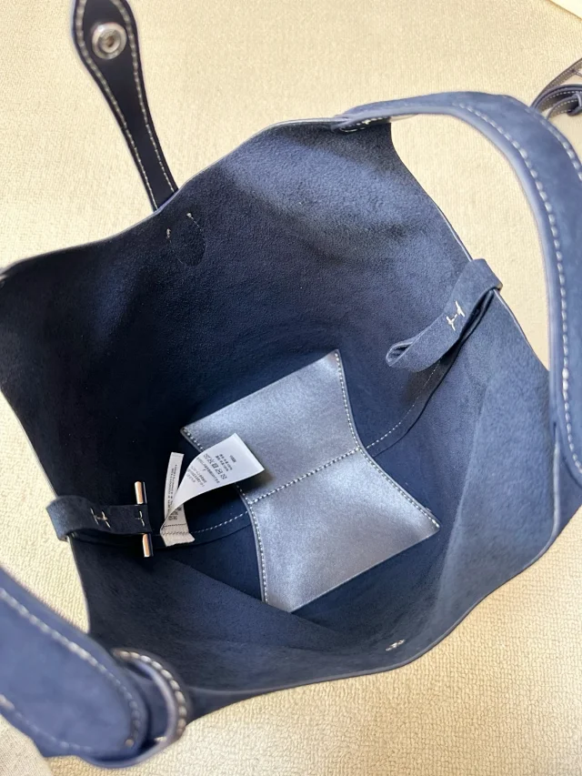 Polo Ralph Lauren Handbags Suede small tote bag with pony embroidery product detail image 16