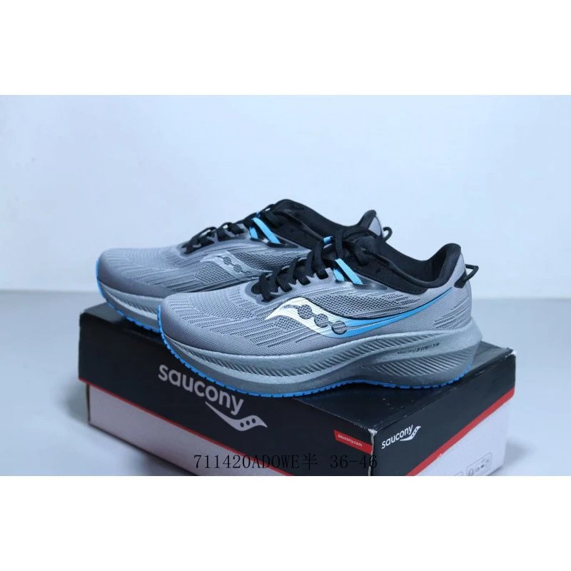 Saucony Sneakers Mesh lace-up running with cushioned sole — 4