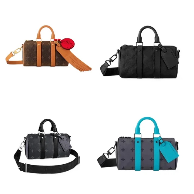 Unbranded Shoulder Bags Mini duffel bag with monogram print and detachable strap product detail image 40