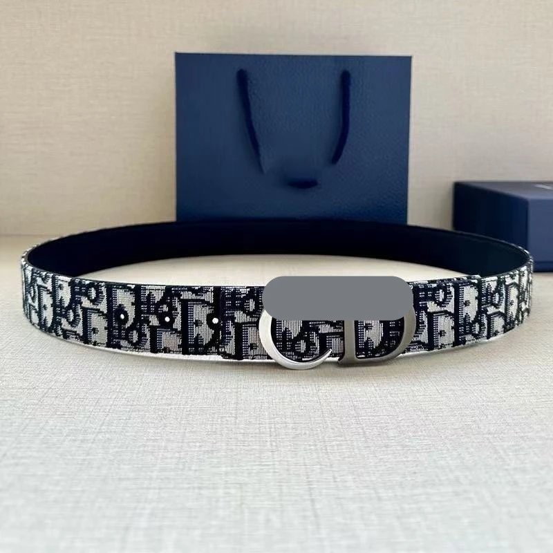Unbranded Belts Monogram-pattern buckle belt image 2