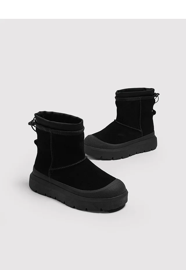 Unbranded Boots Fleece-Lined Drawstring Ankle Snow product detail image 8