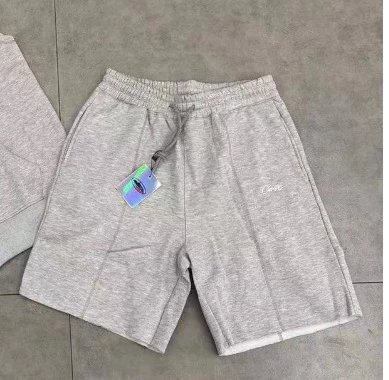 Corteiz Shorts Alcatraz logo print — Grey Shorts (Thin)