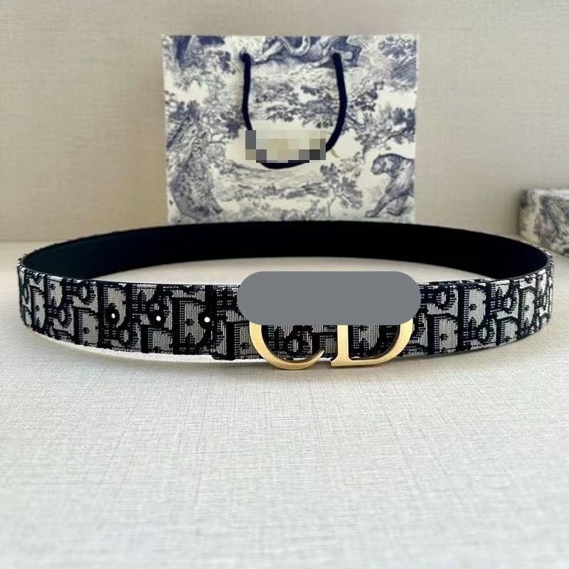 Unbranded Belts Monogram-pattern buckle belt image 4