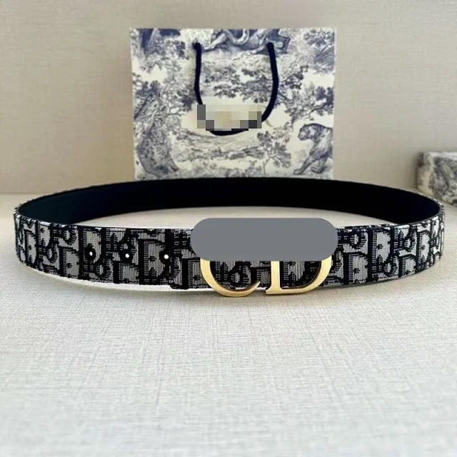 Unbranded Belts Monogram-pattern buckle belt product detail image 4