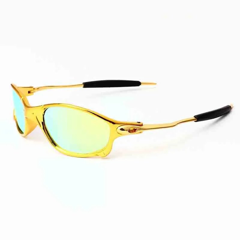 Unbranded Eyewear Metal-frame wraparound sunglasses with oval temple accents product image