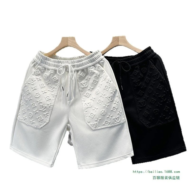 Louis Vuitton Shorts Embossed Monogram Pocket Drawstring image 5