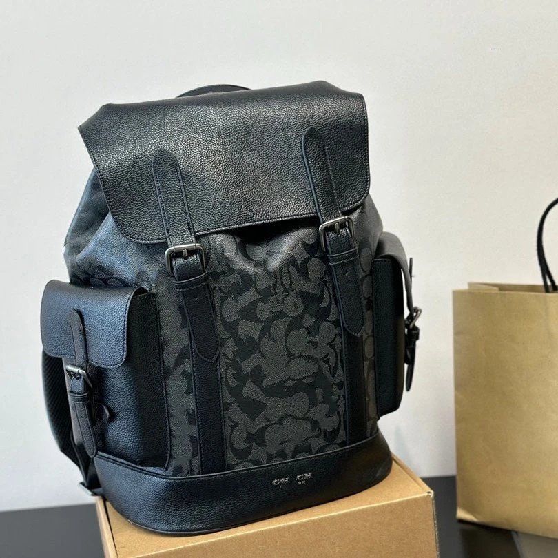 Coach Backpacks Flap Backpack with Side Pockets image 1