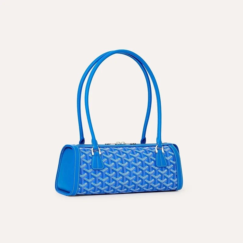 Unbranded Handbags Cylindrical baguette handbag with chevron pattern image 3