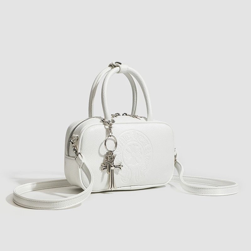 Chrome Hearts Crossbody Bags Embossed Cross Motif Boston Bag image 2
