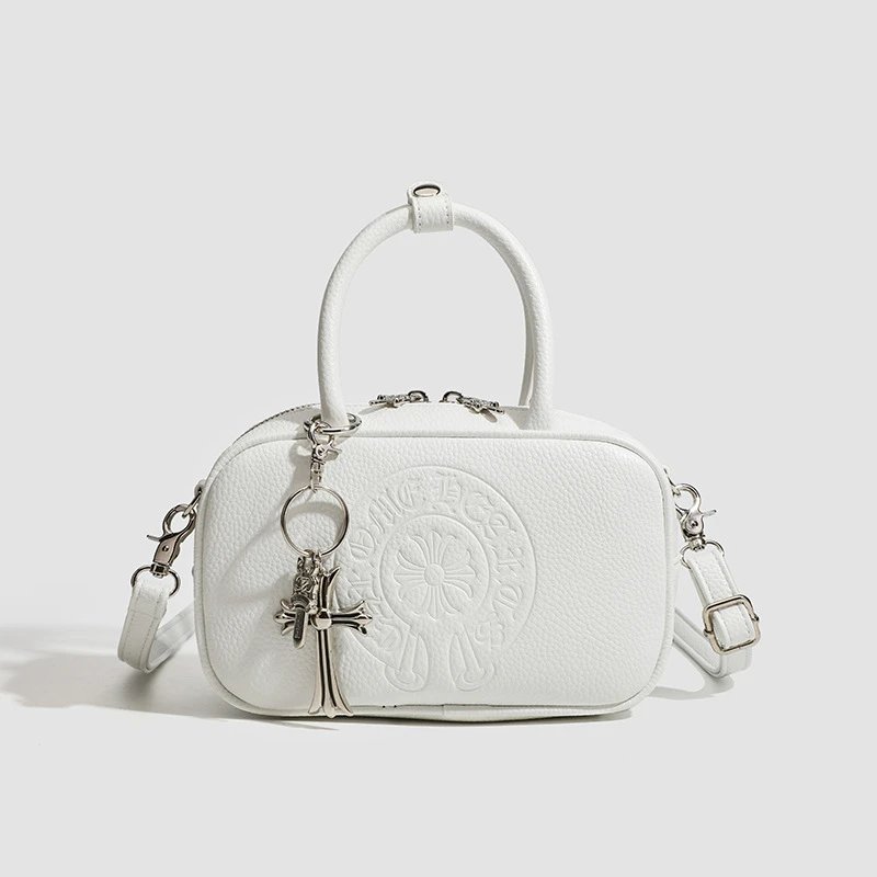 Chrome Hearts Crossbody Bags Embossed Cross Motif Boston Bag image 3