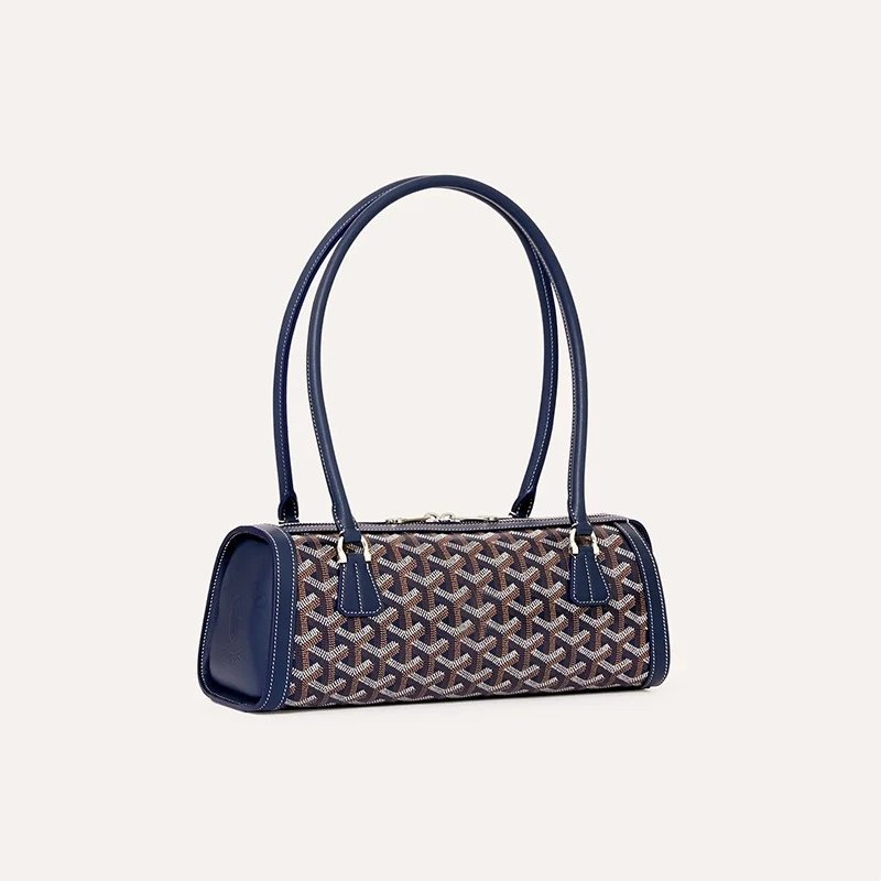 Unbranded Handbags Cylindrical baguette handbag with chevron pattern image 4