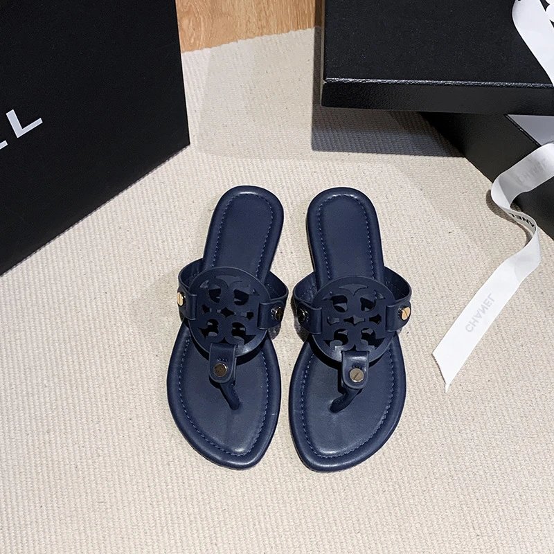 Tory Burch Sandals Double-T Logo Thong Flat image 2