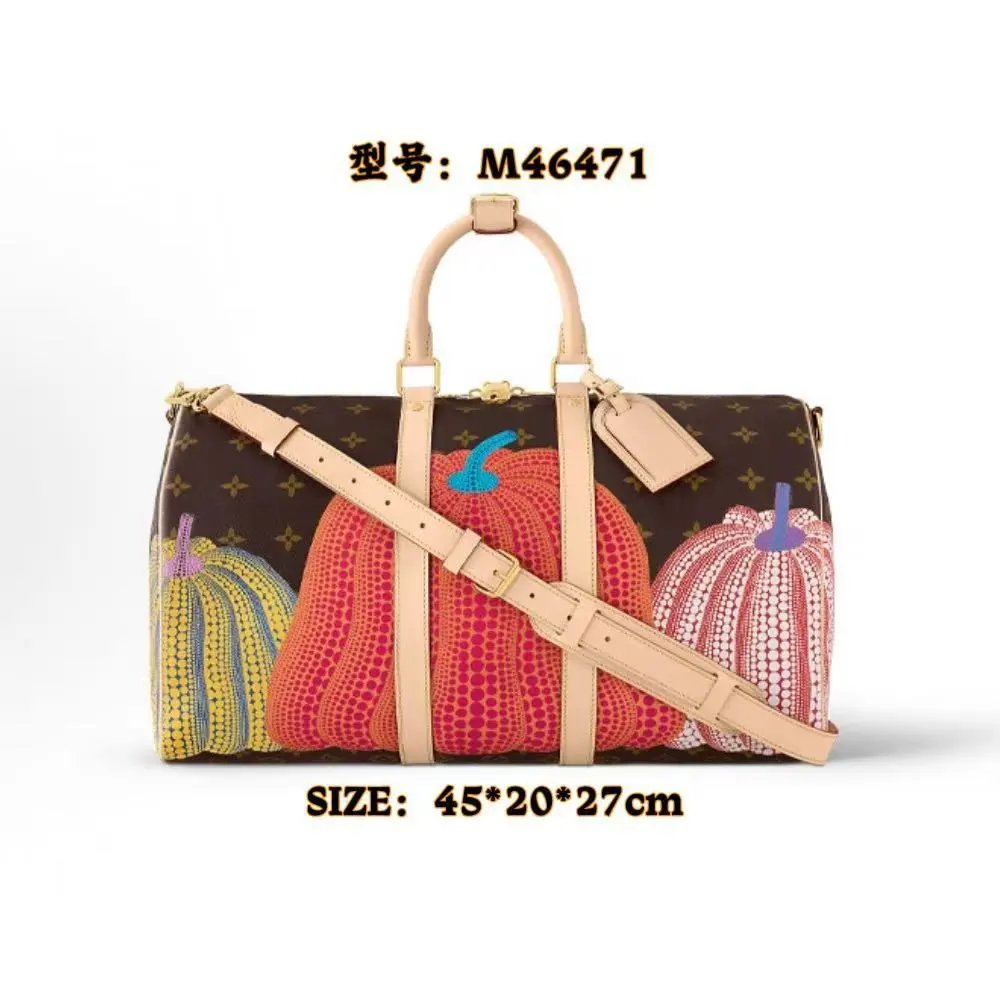 Unbranded M40569, M56711, and M41418 travel bags — Presbyopic pumpkin 45cm