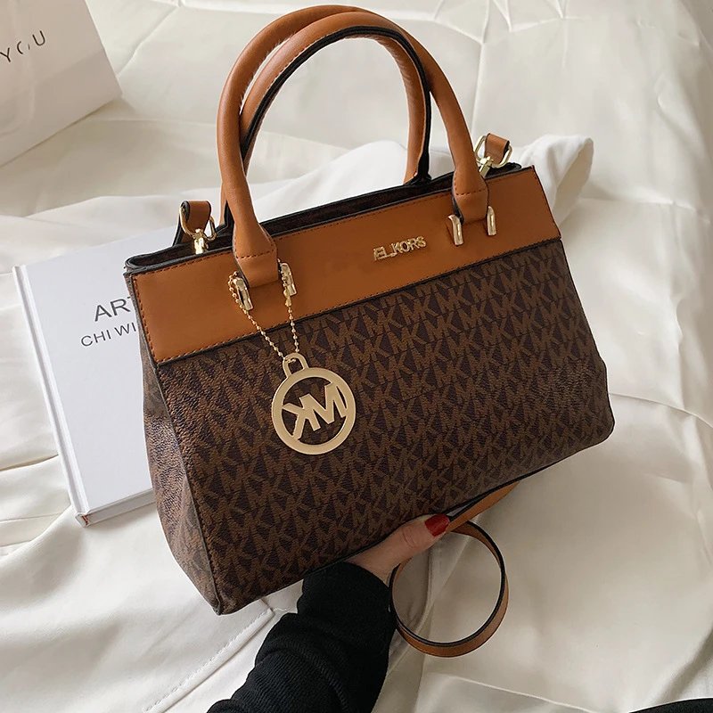 ELKORS Handbags Monogram top-handle satchel with detachable shoulder strap image 2