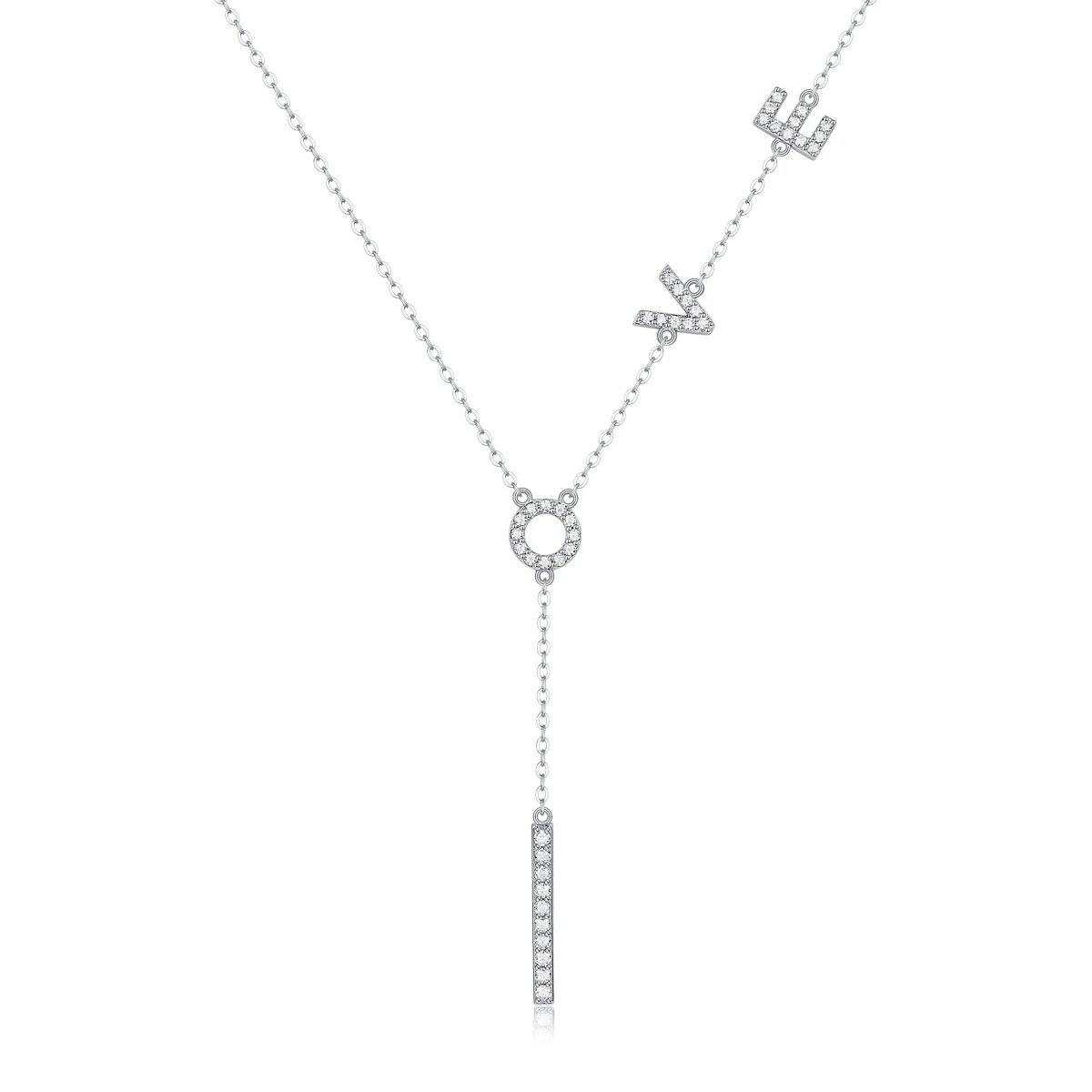 Unbranded Jewelry Moissanite Pendant Necklace — (S 925 Sterling Silver Mossam SN 12473