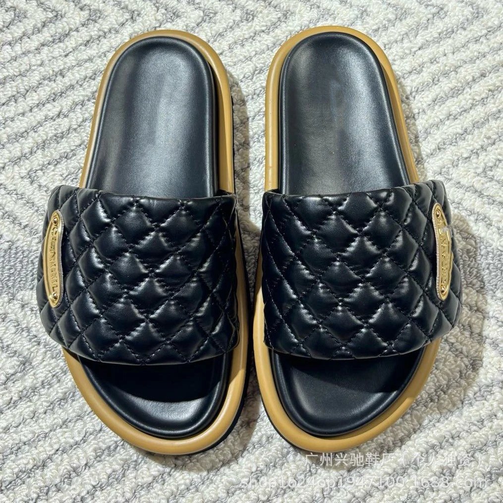 Unbranded Slippers Quilted Platform Slide product image